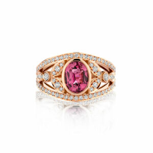 Bague saphir Padparadscha