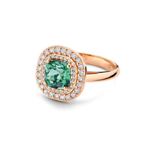 Bague tourmaline menthe